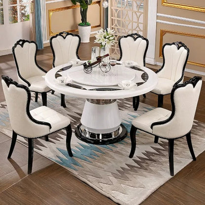 Side Round Dining Table Console Center Luxury Lounge Portable Dining Table Service Bistro Mesas De Jantar Living Room Furniture