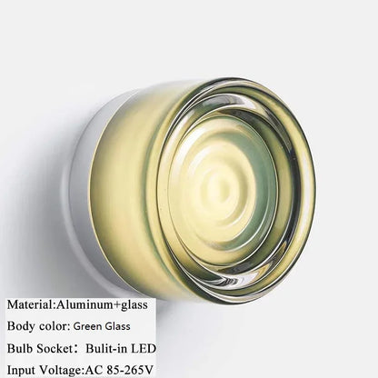 Glass Stone LED Wall Sconce