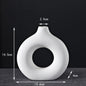 Porcelain Doughnut Vase — For Fresh & Dried Flower Arrangements