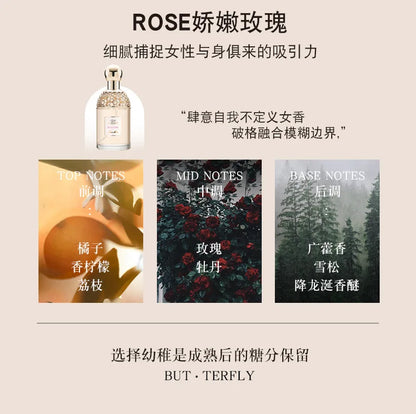 Purity Nature Eau De Toilette Varporisateur 100ML Rose Mint Cherry Dance Long-lasting Floral Fragrance Perfume