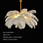 Soft Power — Nordic Ostrich Feather Chandelier for Bedroom & Living Room
