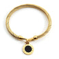Fashion Simple Stainless Steel 3 Crystal Bracelet Bangle