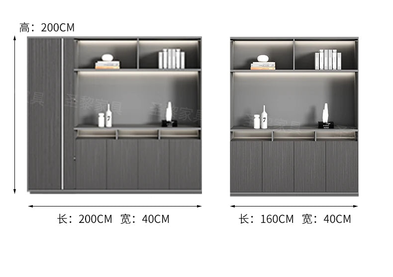 L-Shape Storage Executive Desk
