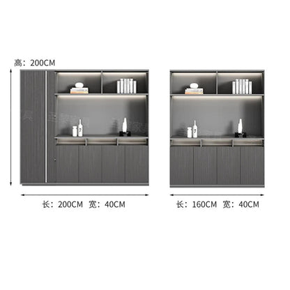 L-Shape Storage Executive Desk