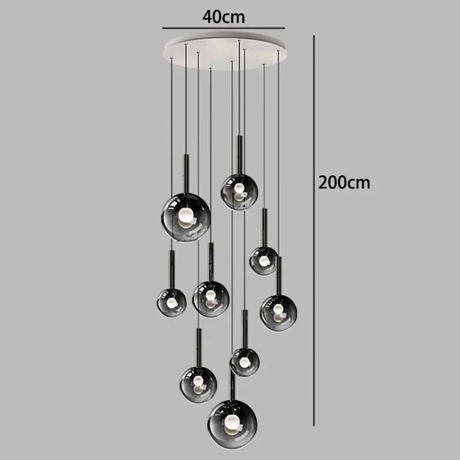 Nordic Stair Chandelier — Living &amp; Dining Room Pendant Ceiling Light