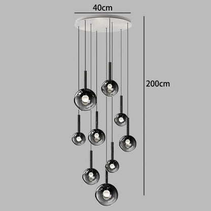 Nordic Stair Chandelier — Living &amp; Dining Room Pendant Ceiling Light