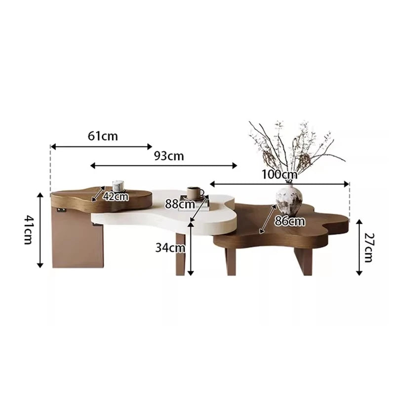 Vintage Ornate Coffee Table — Elegant Artistic Statement Piece for Living Room