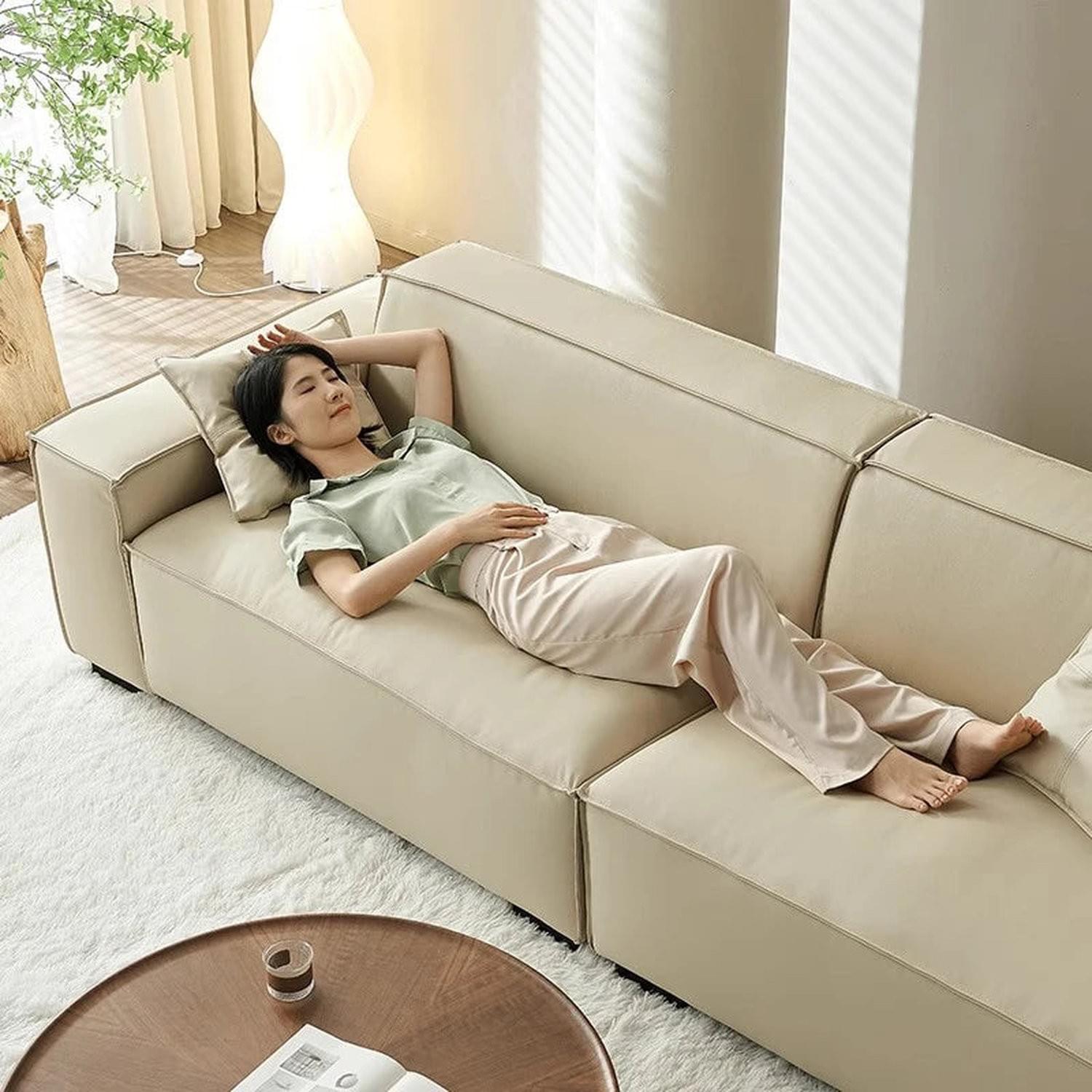 Aesthetic Space-Saving Luxury Sofa — Unique Designer Living Room Seating
