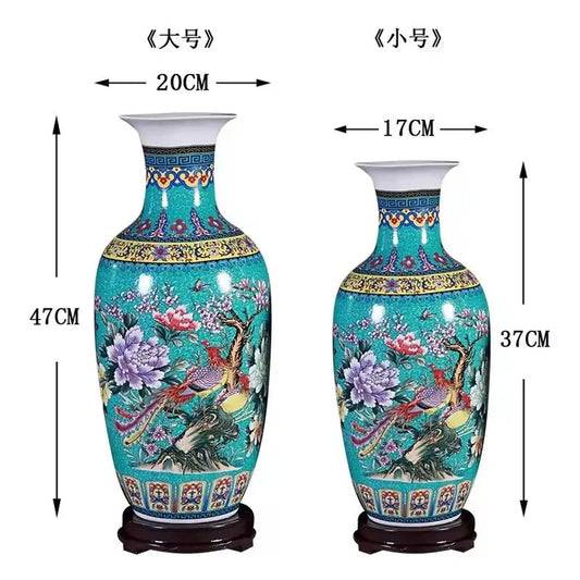 The Statement Piece — Jingdezhen Ceramic Floor Vase