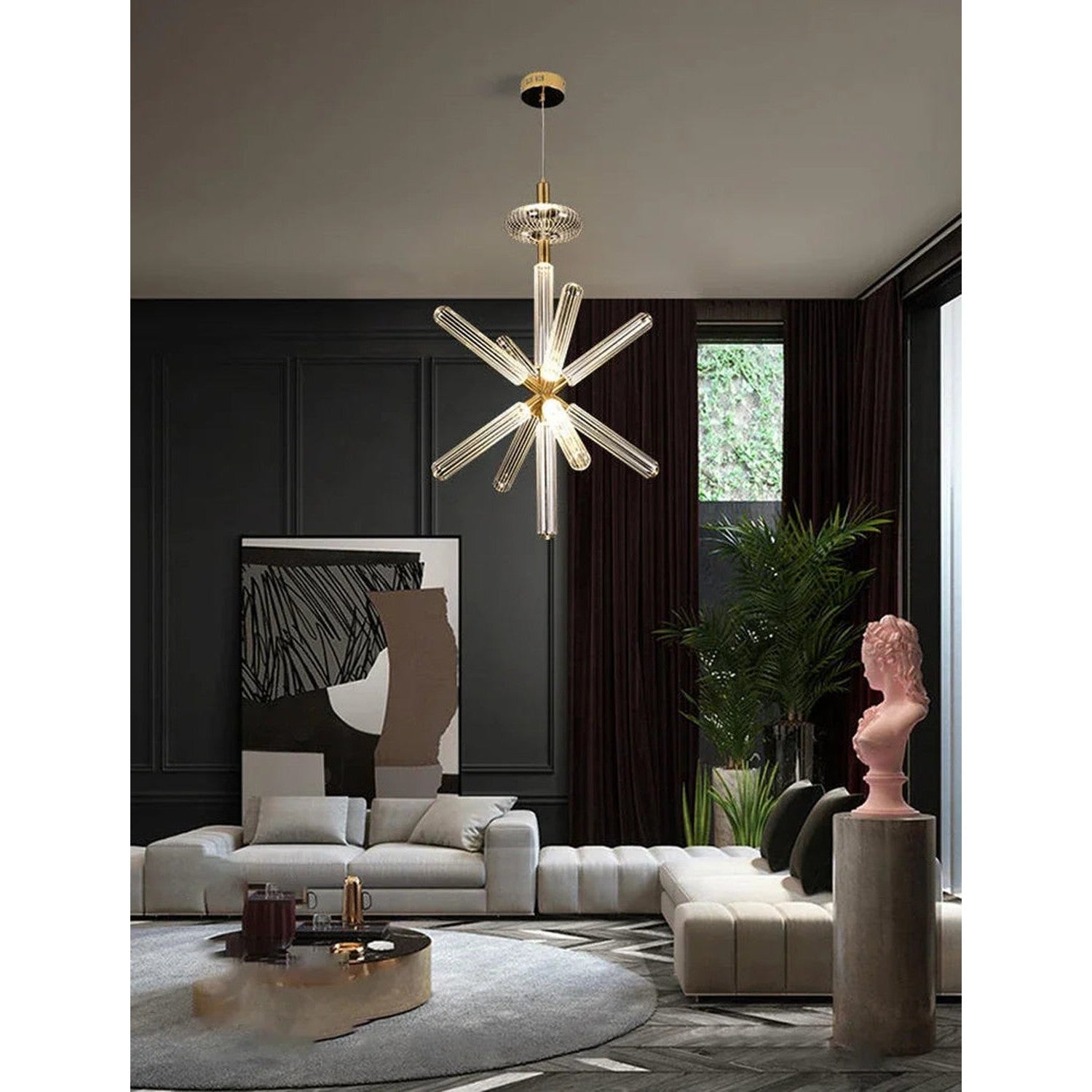 Nordic Luxury Art Glass Chandelier — High-End Pendant Lamp Home Décor