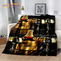 Printed Flannel Throw Blanket