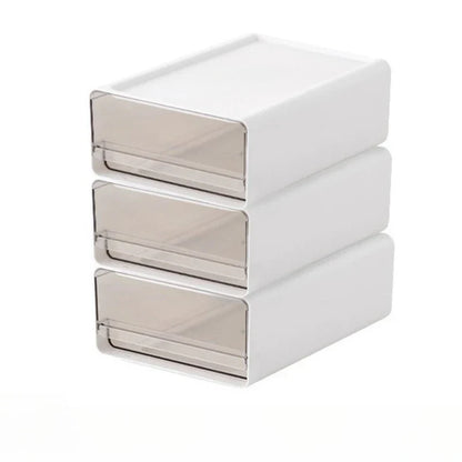 2/3pcs Office Table Clear Storage Boxes Drawer Type Office Workstation A4 File Organizer Storage Box Study Stack Storage Cabinet