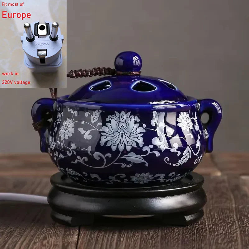 The Ritual Burner — Electric Ceramic Incense &amp; Essential Oil Warmer with Timer