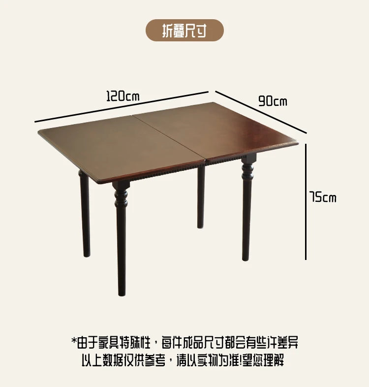 Mid Century Foldable Dining Table