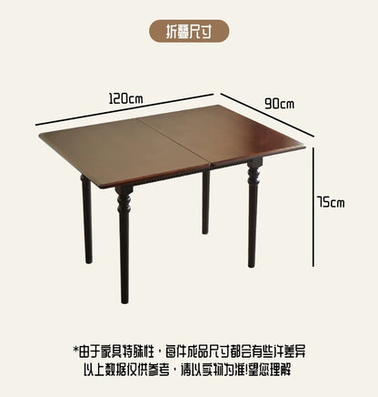 Mid Century Foldable Dining Table