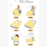 Multi-functional Summer Quilt Thin Breathable Duvet Cool Breathability Cotton Gauze Fabric Towel Blanket Skin-friendly Comforter