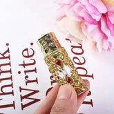 The Dubai Dropper — Arabian-Style Gold Rhinestone Refillable Perfume Bottle (3ml) Jonine’s Corner