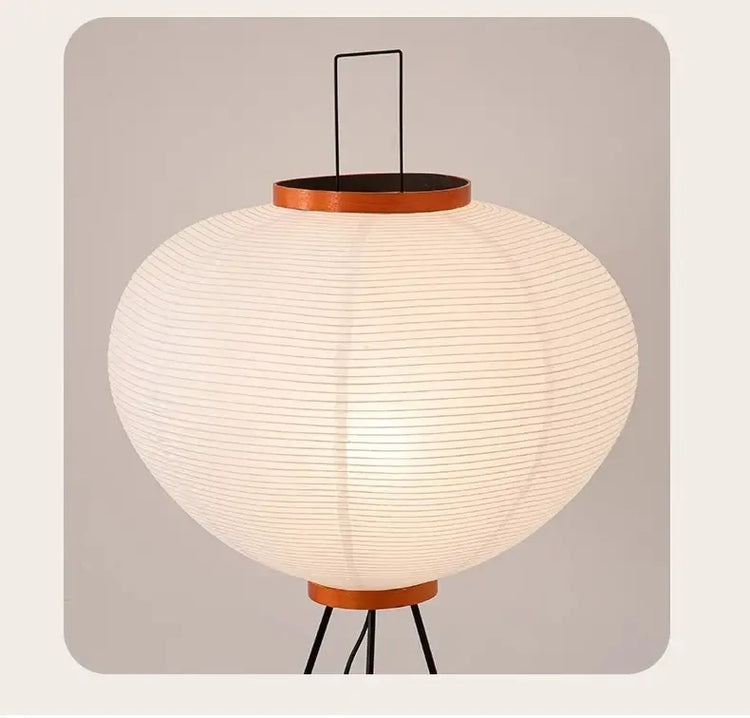 Noguchi Akari Rice Paper Floor Lamp – Wabi-Sabi Standing Light