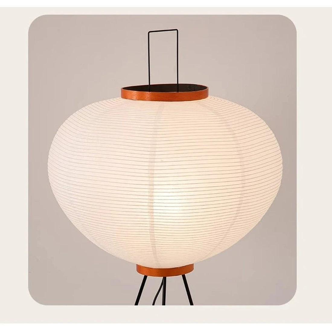 Wabi-Sabi Rice Paper Floor Lamp – Noguchi Style