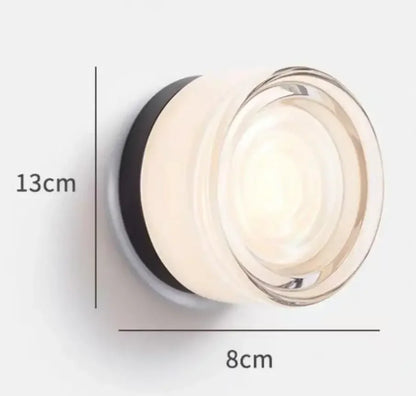 Glass Stone LED Wall Sconce