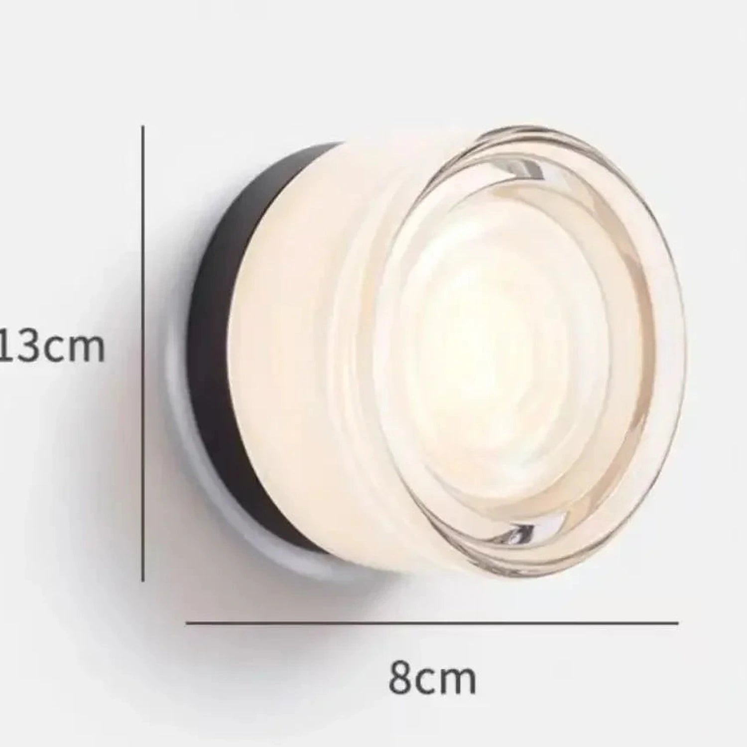 Modern Stylish Fashion Art Creative Lustre Lights Glass Stone Round Sconce LED Wall Lamps for Bedroom Home Decoration Chandelier Jonine’s Corner