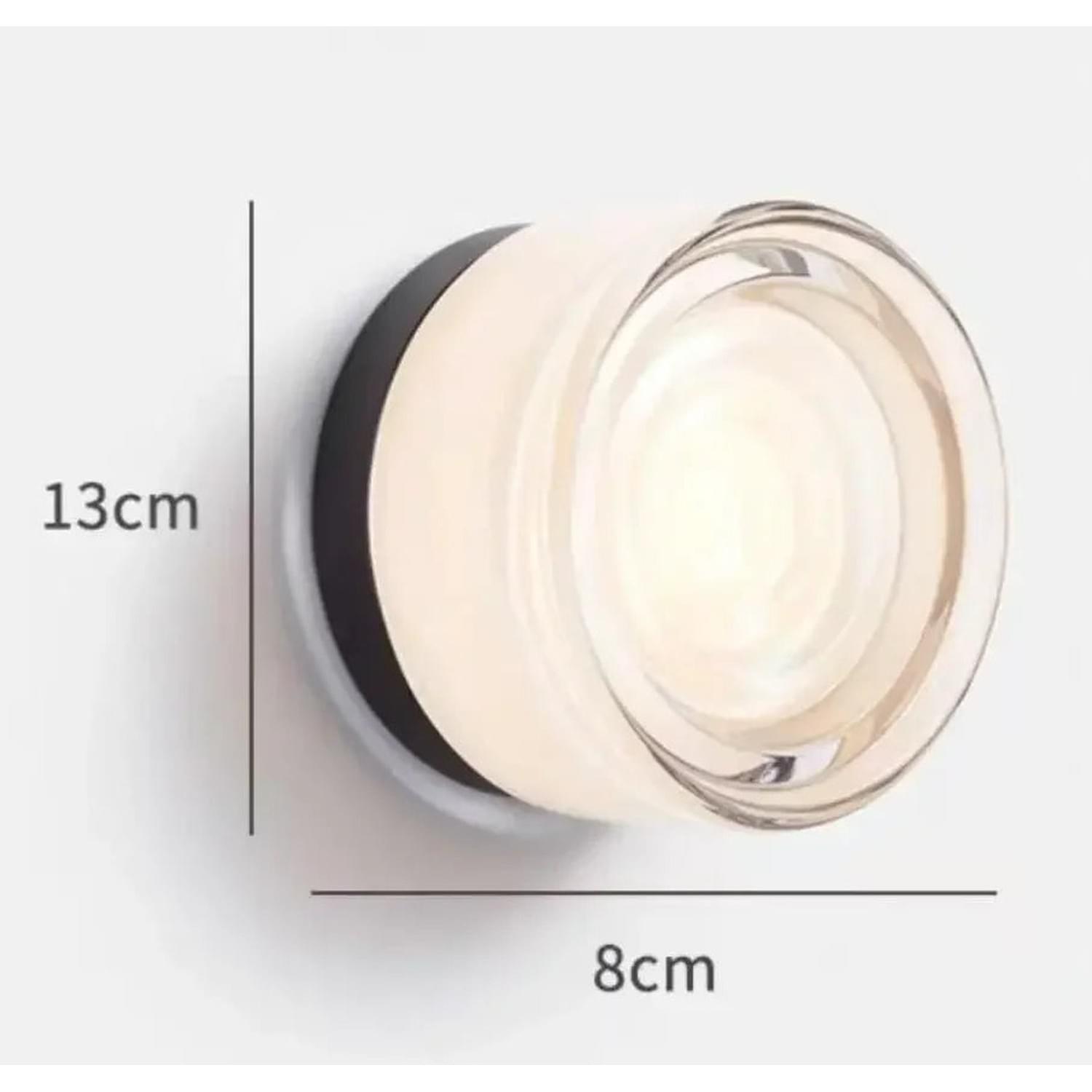 Glass Stone LED Wall Sconce