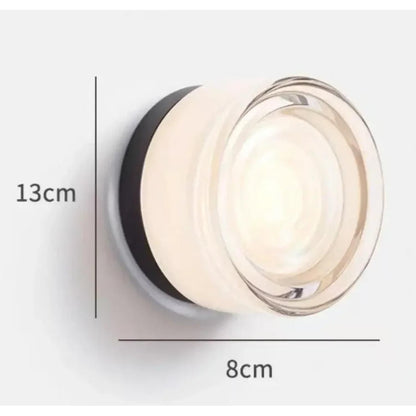 Glass Stone LED Wall Sconce