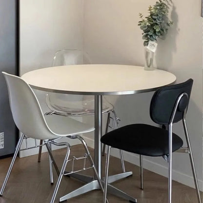 Sit in Style — Luxury Small Round Dining Table with Gold Metal Legs