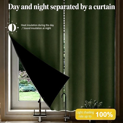 Self-Adhesive No-Drill Blackout Curtains