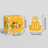 Birthday Money Gift Box with DIY Stickers for Any Age, Surprise Money Boxes for Cash Gift with Pull Out Happy Birthday Day Card Jonine’s Corner