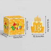 Birthday Money Gift Box with DIY Stickers & Pull-Out Card – Surprise Cash Gift Box