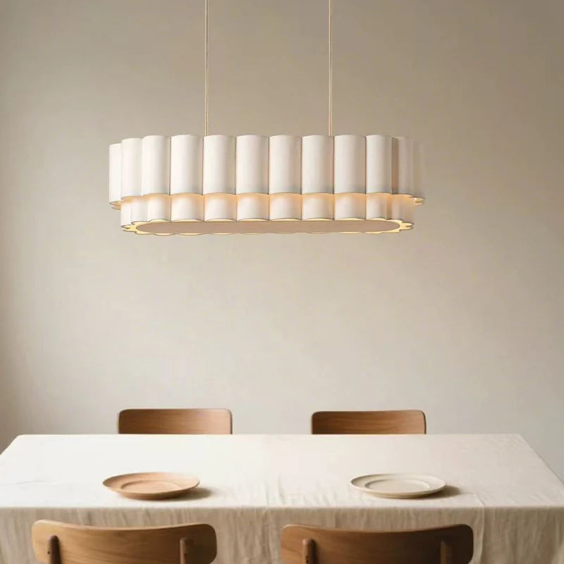 American Wabi Sabi Fabric Pendant Light Living Dining Room Loft Bar Droplight Lighting Home Decor Bedroom Hanging  Chandelier