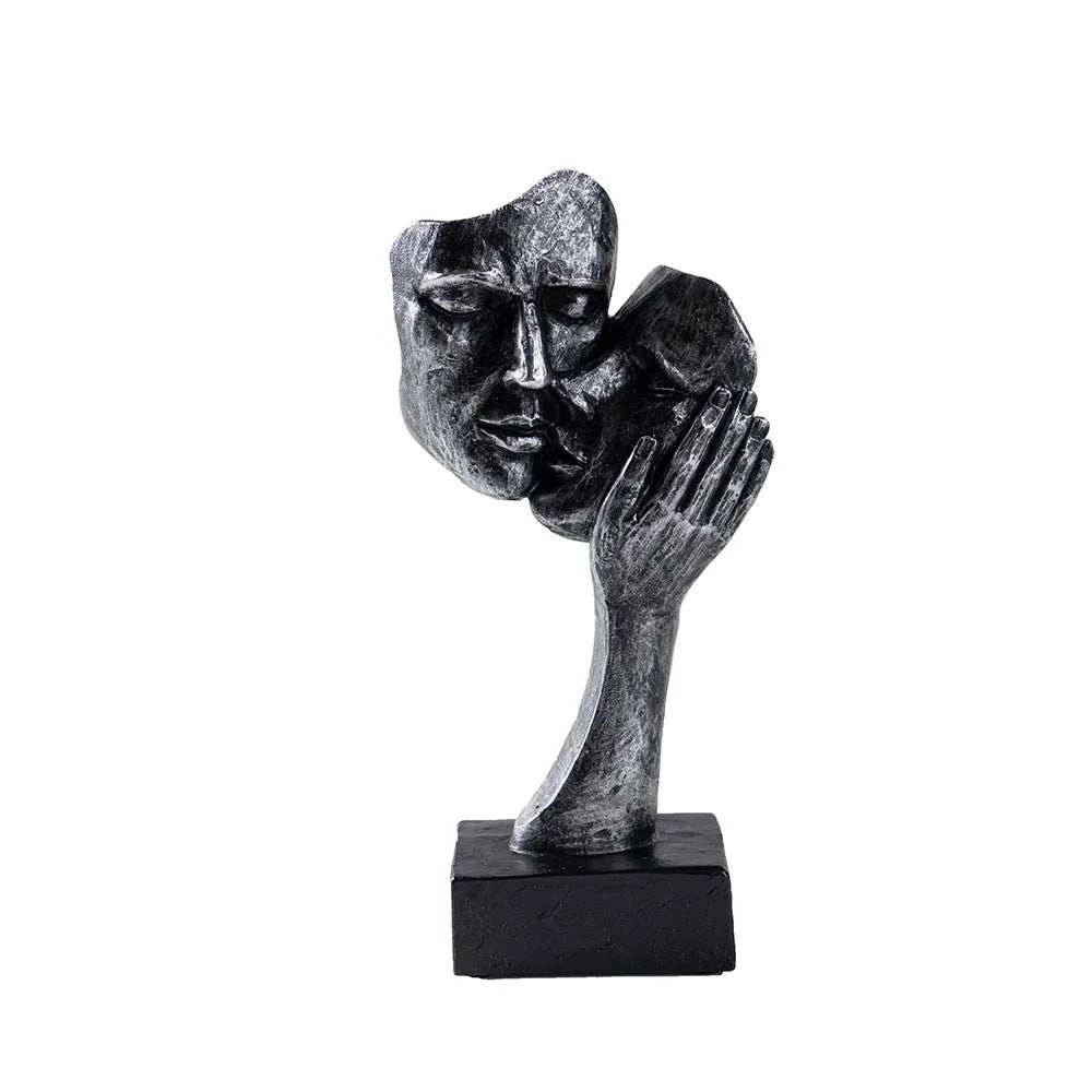 Vilead Couple Statue Lover Sculptures Tabletop Shelf Decor Anniversary Wedding Gift Home Interior Contemporary Mantel Bookshelf