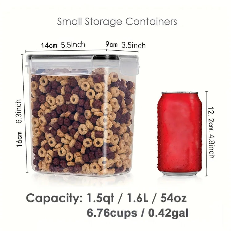 6-Piece Airtight Food Storage Container Set with Labels Jonine’s Corner