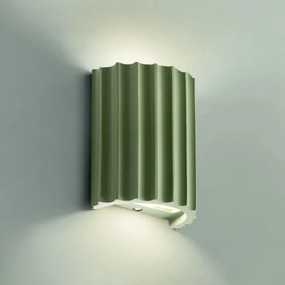 Nordic Macaroon Resin LED Wall Lamp — Sculptural Bedside Glow