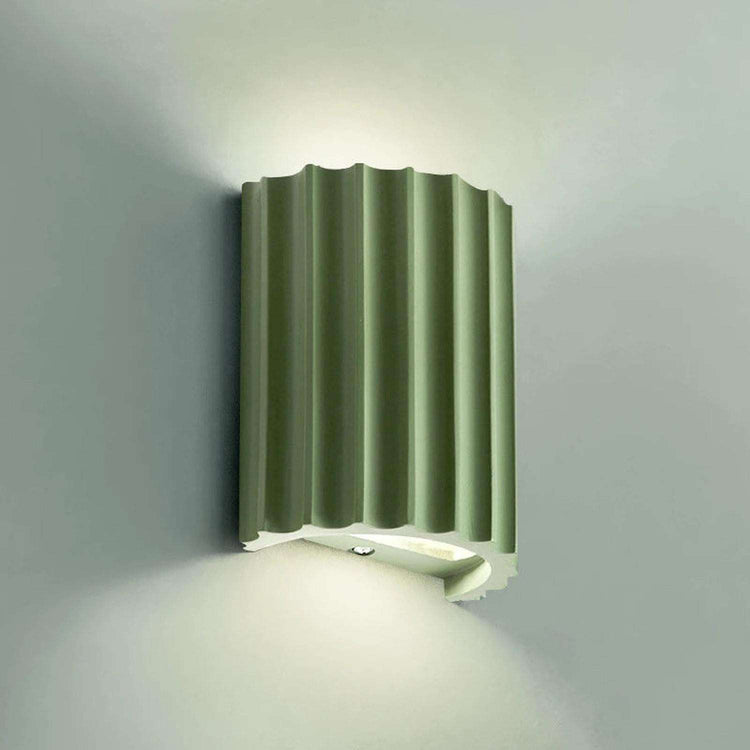 Nordic Macaroon Resin LED Wall Lamp — Sculptural Bedside Glow