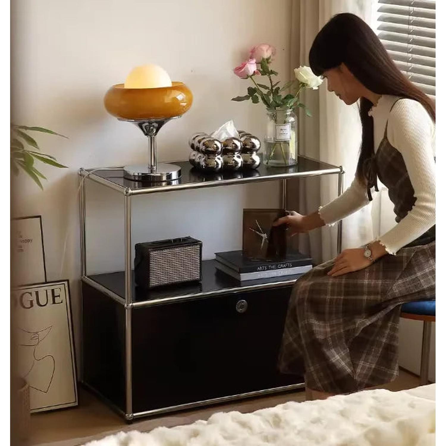 Dual Cabinet Storage Organizer — Modern Chest of Drawers for Bedroom &amp; Living Room