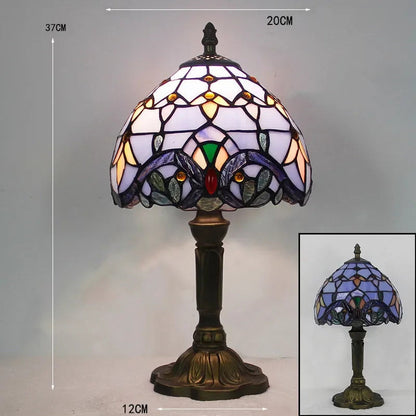 Old World Glow — European Retro Art Glass LED Desk Lamp