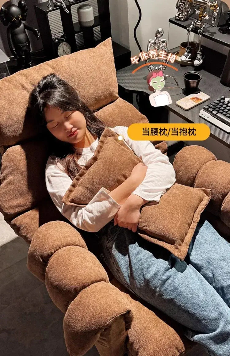 Comfortable Long-term Sofa Chair, Gaming Chair, Bedroom Desk Chair, Home Study Office Stool, Soft and Comfortable Jonine&