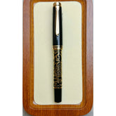 Hand-Carved Piston Fountain Pen — Premium Nib Options in 5 Colorways Jonine’s Corner