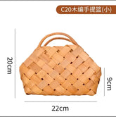 Gift Woven Decor Flower Basket, Festival Wedding Birthday Creative Gift Woven Bag Hand Gift Basket Party Supplies,S/L Jonine&