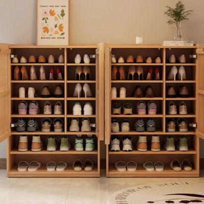 Entryway Wood Shoes Rack Vintage Luxury Space Saving Shoes Rack Storage Unit Meuble De Rangement Multifunction Furniture Jonine’s Corner