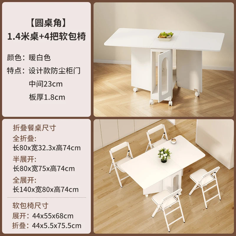 Nordic Minimalist Foldable Dining Table