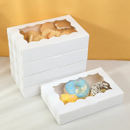 Kraft Paper Gift Boxes with Window — Set of 5, 10, or 20