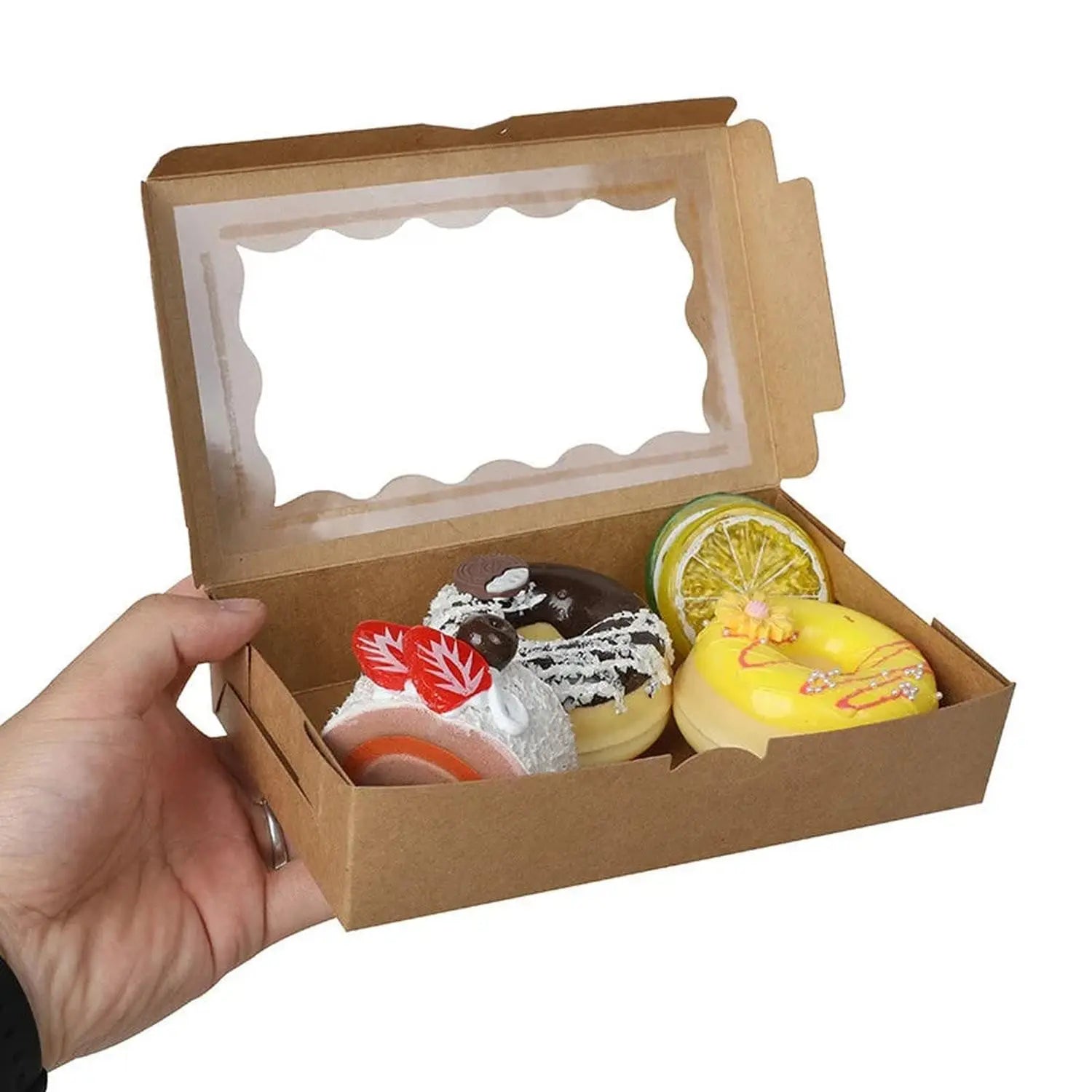 Kraft Paper Gift Boxes with Window — Set of 5, 10, or 20 Jonine’s Corner