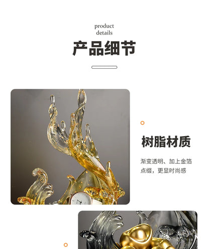 Feng Shui Resin Key Box — Luxury Desk Organizer & Entryway Essential