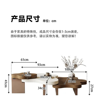 Vintage Ornate Coffee Table — Elegant Artistic Statement Piece for Living Room