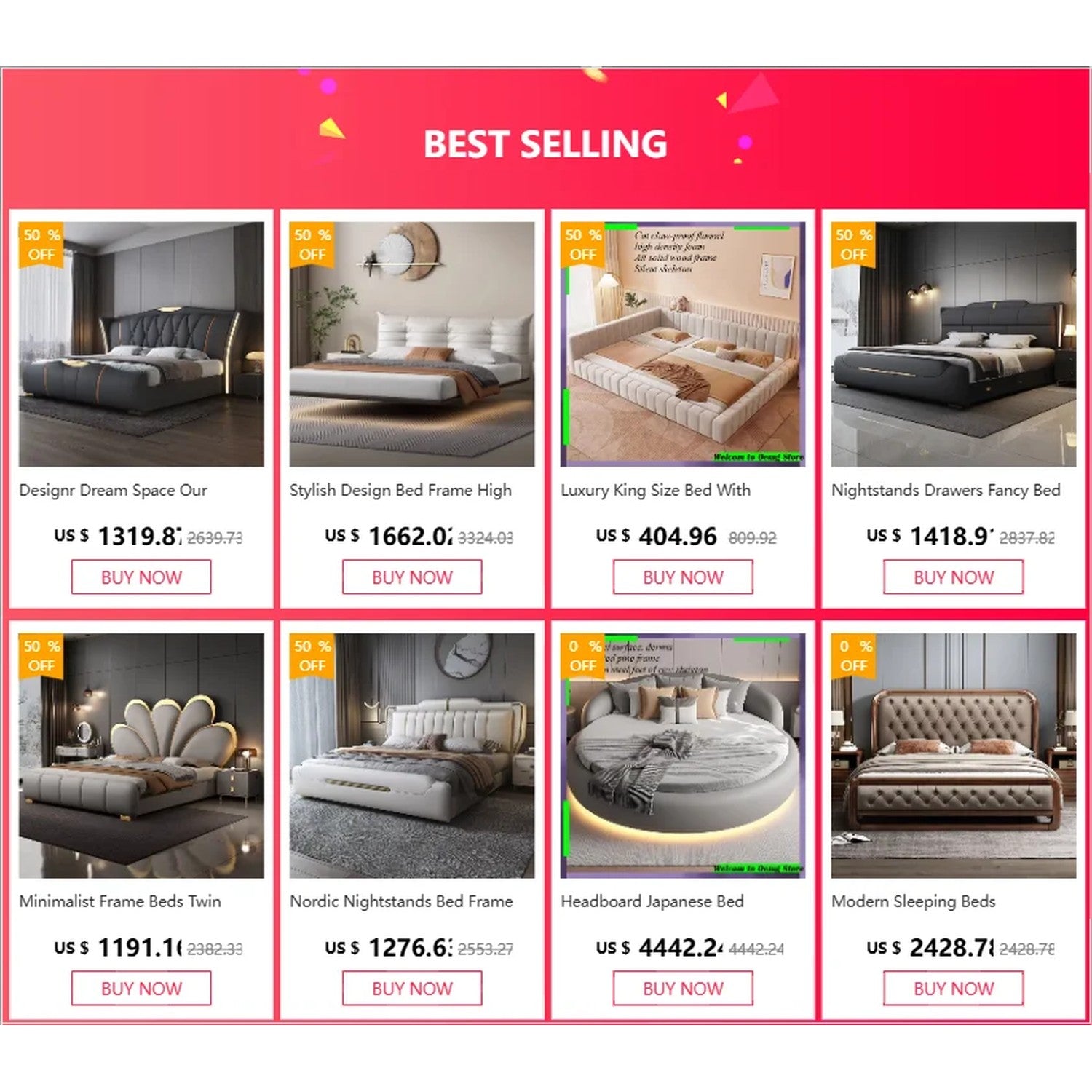 The Storage Bed — Luxury Multifunctional Bed Frame with Storage Headboard