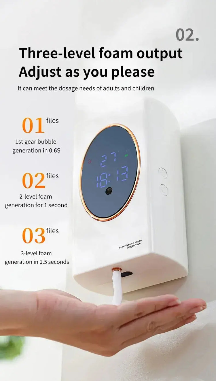 Automatic Soap Dispenser 480ml Smart Sensing Touchless Foam Soap Dispenser USB Recharging Wall Mounted for Bathroom and Kitchen Jonine’s Corner