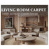 Round Gradient Area Rug — Machine Washable Non-Slip Floor Mat for Living Room & Bedroom